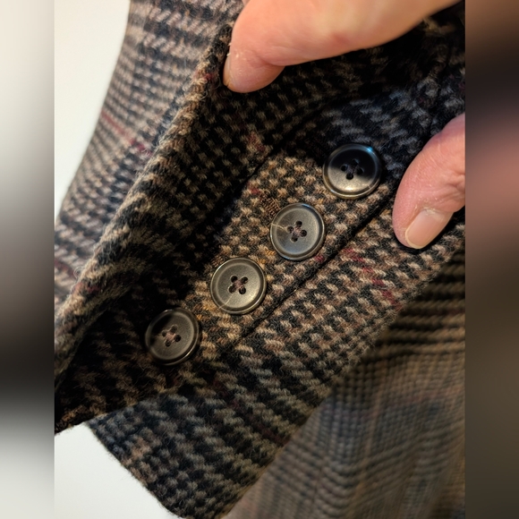 Brand NWT Banana Republic Black, Brown, Tan And Black Winter Coat - Picture 6 of 8